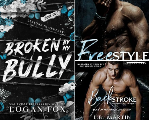 PDF Free - Broken by my Bully: A Dark Why Choose MMF/MFM Romance (Lessons in Cruelty Dark Academia series Book 1) dark academia menage reads cover photo collage