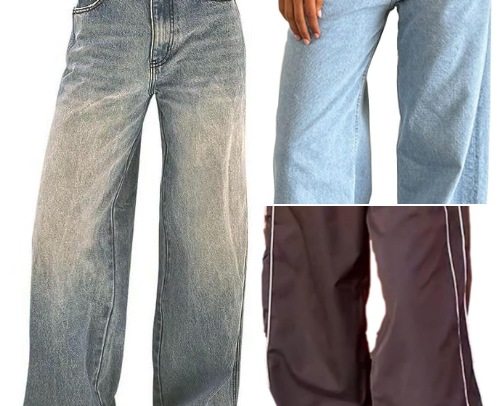 Baggy, Low-Rise & Y2K Jeans cover photo collage