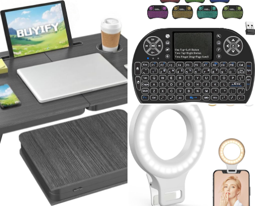 5 Budget-friendly items for working from bed/couch cover photo collage