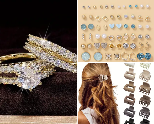 Temu accesories🦋 cover photo collage