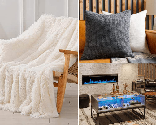 Fall Aesthetic Living Room Decor cover photo collage