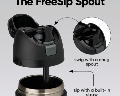 Owala FreeSip Insulated Stainless Steel Water Bottle cover photo collage