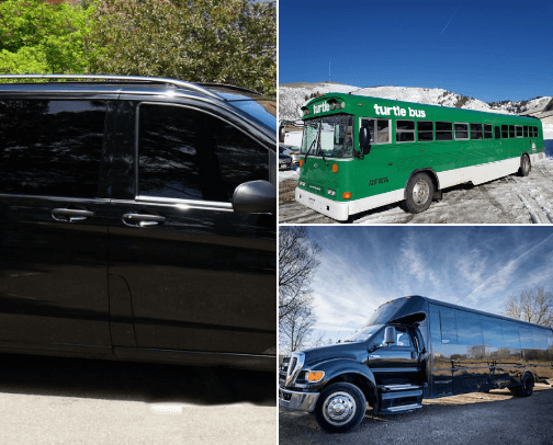 Transportation - Colorado options for weddings and events cover photo collage