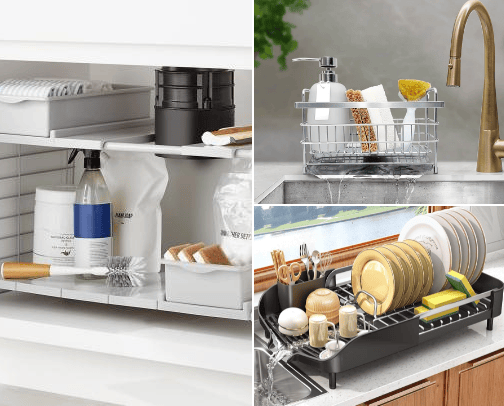 Kitchen organization cover photo collage