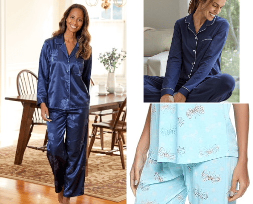 Sleeping clothes cover photo collage
