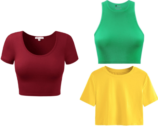 rainbow outfits cover photo collage