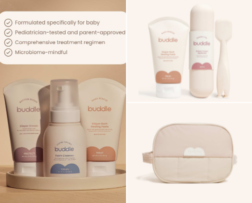 Buddle: Clean & Gentle Diaper Care Essentials cover photo collage