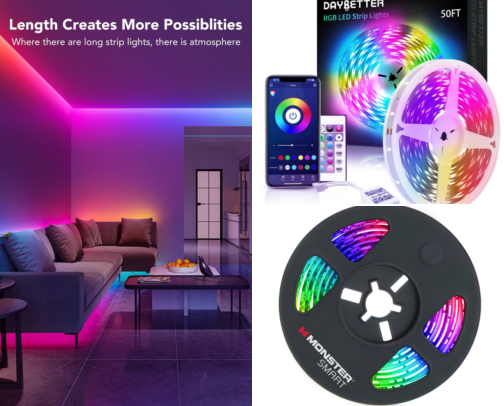 LED Lights That Actually Made My Boring Apartment Feel Cozy cover photo collage