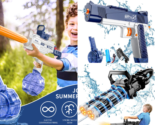💦 Best Colorful Water Guns & Outdoor Fun Toys for Family Weekends 💦 cover photo collage