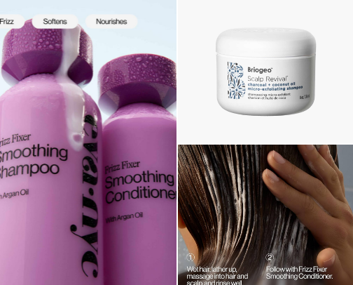 Hair Care Favorites for Shiny, Healthy Hair cover photo collage