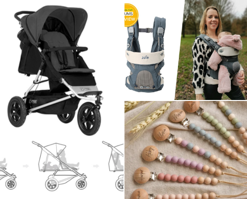 Baby travel essentials cover photo collage