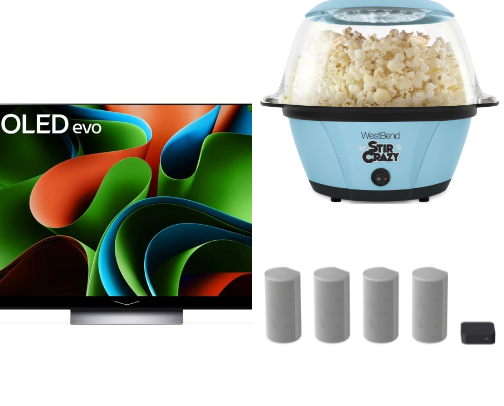 Movie Night Level Up: 20 Must-Haves for the Ultimate Home Theater cover photo collage