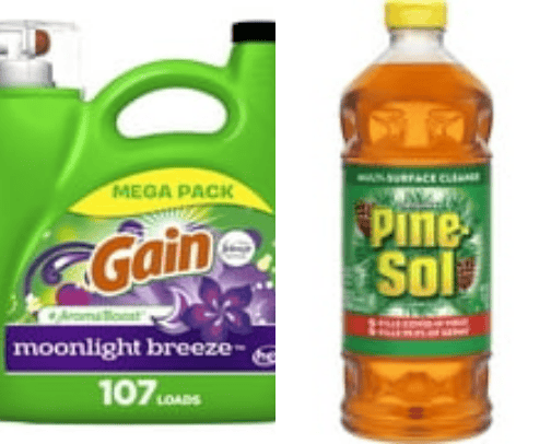 walmart cleaning supplies cover photo collage