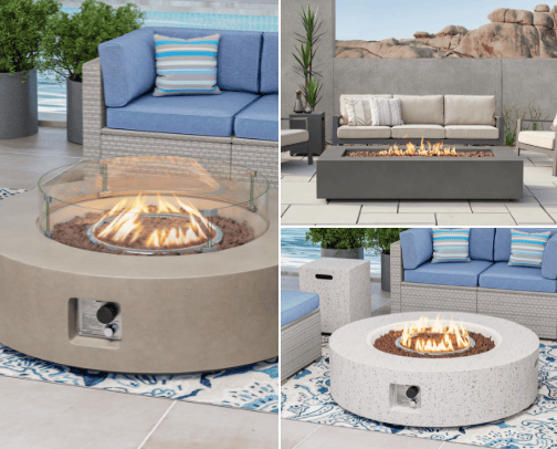 Outdoor patio decor inspo cover photo collage