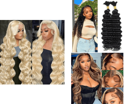 Amazing quality wigs and Bundles💕 cover photo collage