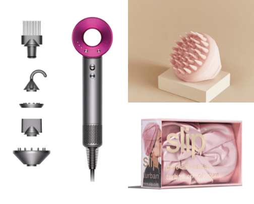 Hair tips and products cover photo collage
