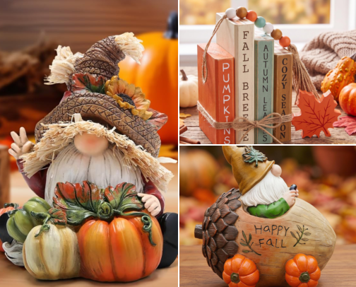 Fall Home Decor Finds Including Pumpkins, Gnomes & Cozy Touches cover photo collage