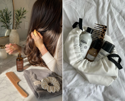 The Glossy Hair Edit cover photo collage