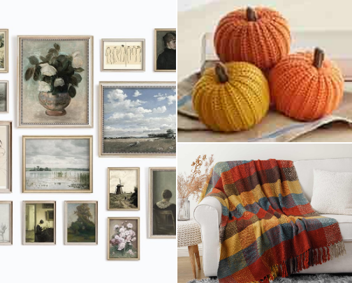 Affordable Fall Finds That Bring Cozy Vintage & Thrifted Charm to Your Home cover photo collage