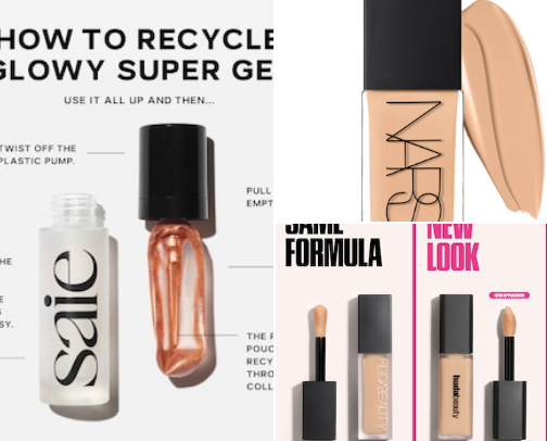 makeup for a night out 🪩 cover photo collage