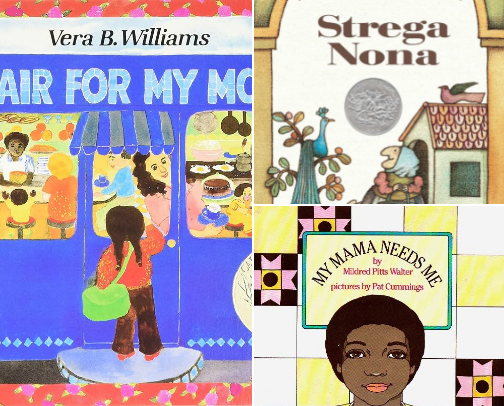 Children’s books cover photo collage