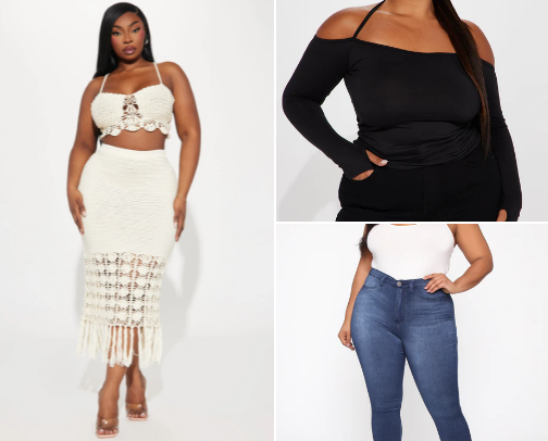 Plus size haul cover photo collage