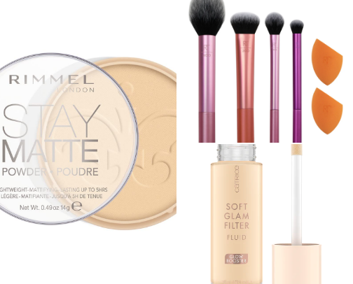 Drugstore affordable makeup 💄 cover photo collage