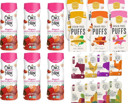 healthy baby & toddler food options cover photo collage
