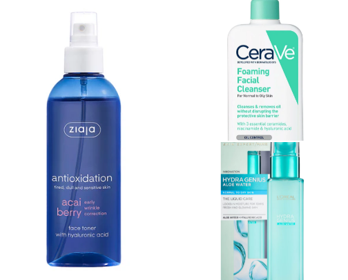 skincare for oily skin cover photo collage