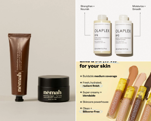 Beauty products I use daily 💅🏼 cover photo collage