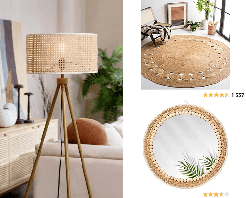 Perfect objects for your Boho decoration cover photo collage