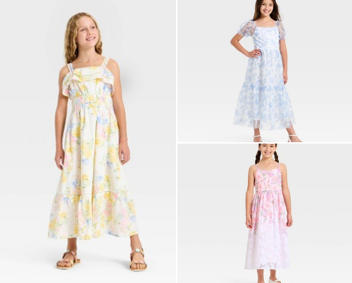 Easter dresses for girls from Target 🌸🩷💛 cover photo collage