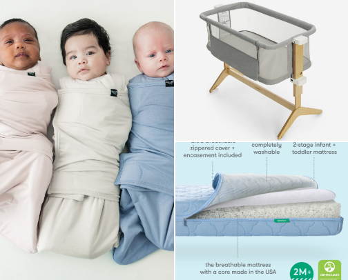 Sleeping Baby Necessities Recommended by a NICU nurse cover photo collage