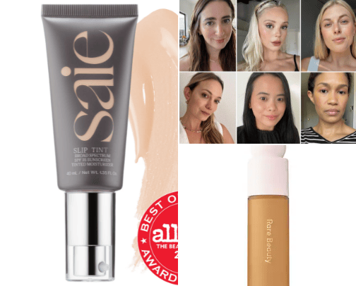 Foundations/ skin tint cover photo collage