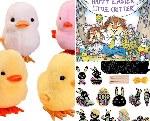 Cheap Easter Basket fillers & Party Supplies Under $15 cover photo collage