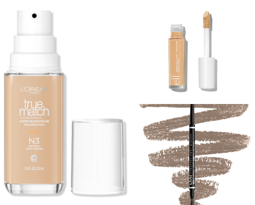 My Everyday AFFORDABLE Makeup Routine with Acne Prone Skin cover photo collage