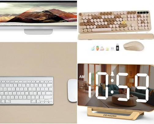 List of Desk Decorations in Various Colors cover photo collage