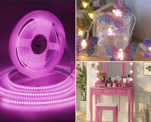 Pretty & Pink cover photo collage