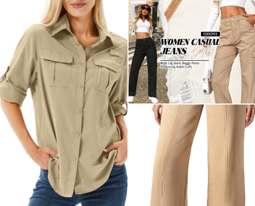 Ultimate Khaki Outfit Ideas: Utility Fashion & Neutral Wardrobe Essentials cover photo collage