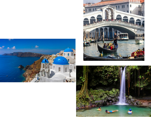 Discover my favorite travel destinations across Europe, the Caribbean, Mexico, and beyond! 🌍 From cultural gems to unforgettable bucket-list experiences, these spots are perfect for every type of traveler. cover photo collage