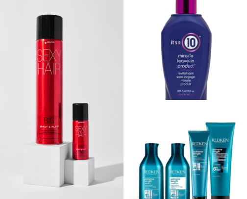 hair care cover photo collage