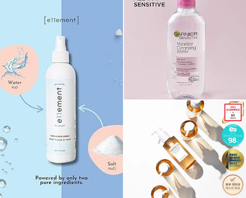 Current skincare routine for sensitive and dry skin cover photo collage