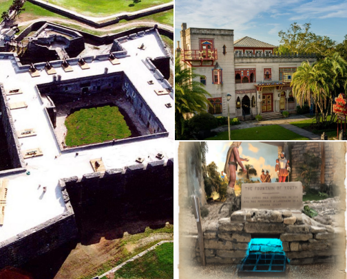 st. augustine, fl🍊 cover photo collage