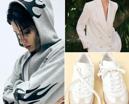 Stylish and modern clothes&shoes brands cover photo collage