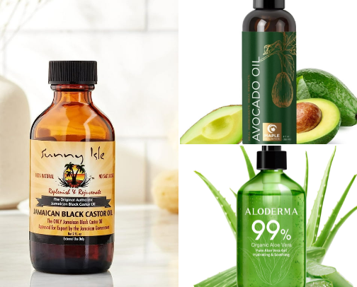 Hair products for 4-C hair ✨ cover photo collage