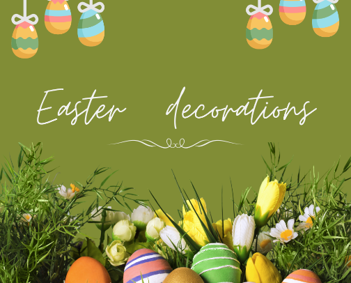 Easter Decorations cover photo collage