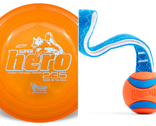 Toys that will keep up with your high energy dog! cover photo collage