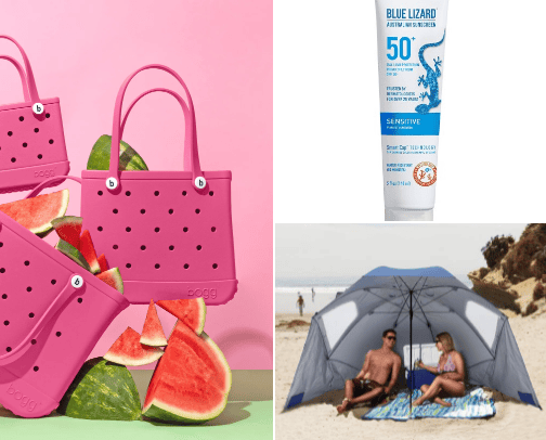 Beach must haves!!! cover photo collage
