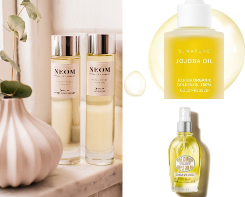 Best Massage Oils for Relaxation & Self-Care 💆‍♀️✨ cover photo collage