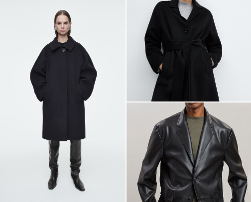 🖤 That One Black Coat: 16 Outerwear Picks That Make You Look Instantly Chic cover photo collage